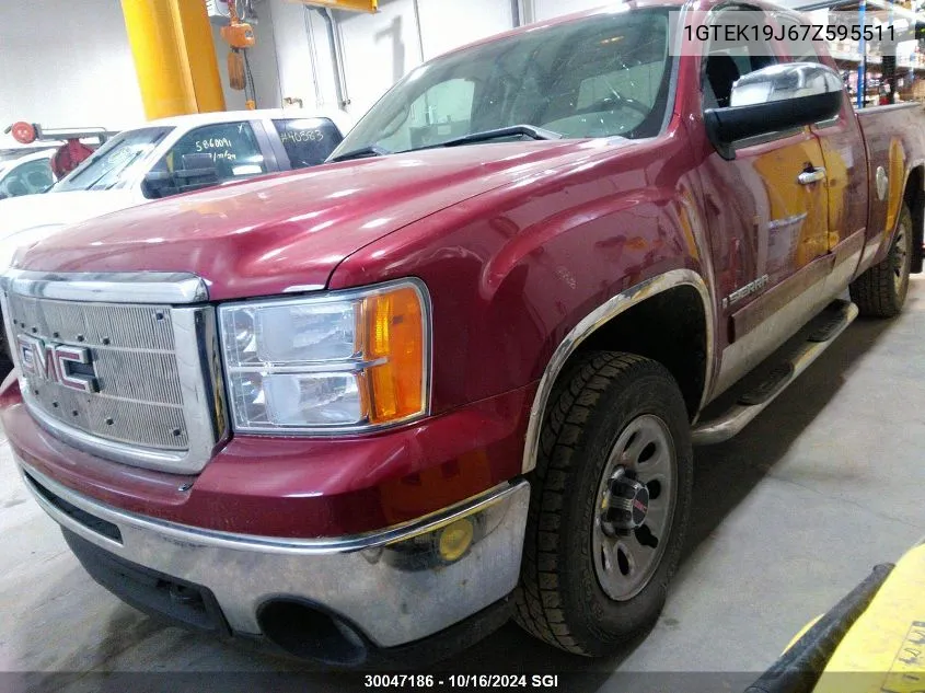 1GTEK19J67Z595511 2007 GMC New Sierra K1500