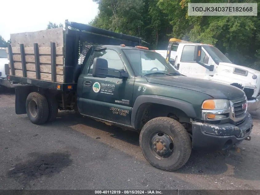 2007 GMC Sierra 3500 Chassis Classic Sl VIN: 1GDJK34D37E182668 Lot: 40112819