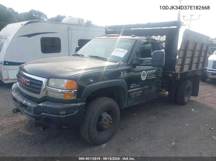 2007 GMC Sierra 3500 Chassis Classic Sl VIN: 1GDJK34D37E182668 Lot: 40112819