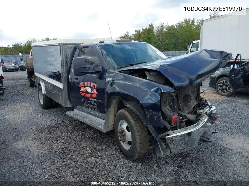 2007 GMC Sierra 3500 Chassis Sle1 VIN: 1GDJC34K77E519970 Lot: 40465212