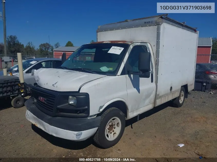 2007 GMC Savana Cutaway Work Van VIN: 1GDGG31V371903698 Lot: 40521788