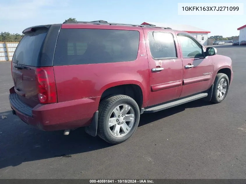 2007 GMC Yukon Xl 1500 Slt VIN: 1GKFK163X7J271099 Lot: 40591841