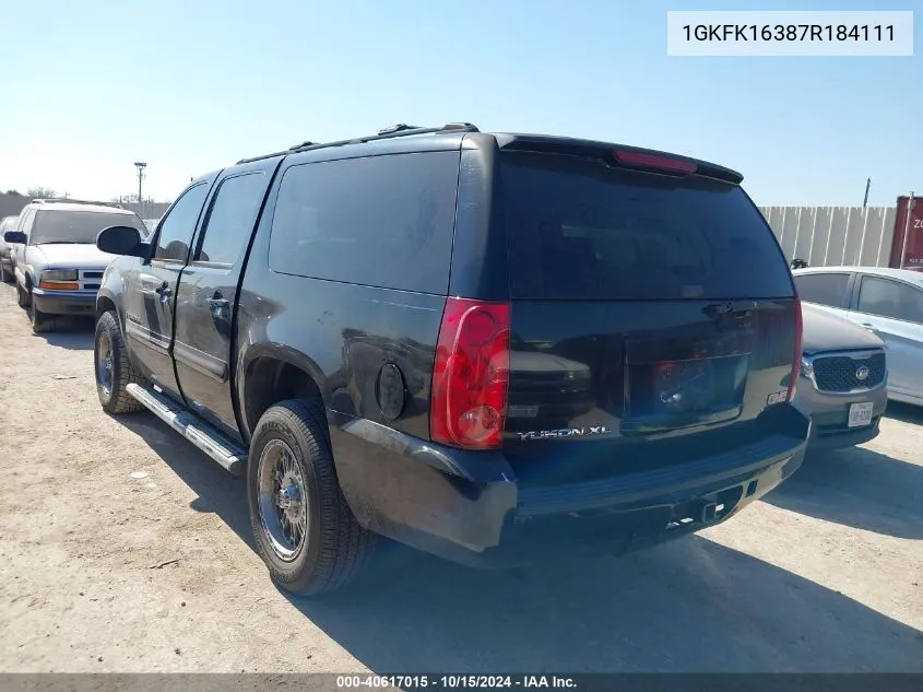 1GKFK16387R184111 2007 GMC Yukon Xl 1500 Slt