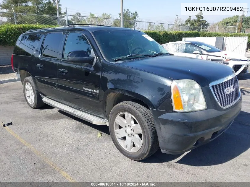 2007 GMC Yukon Xl 1500 Slt VIN: 1GKFC16J07R209482 Lot: 40618311