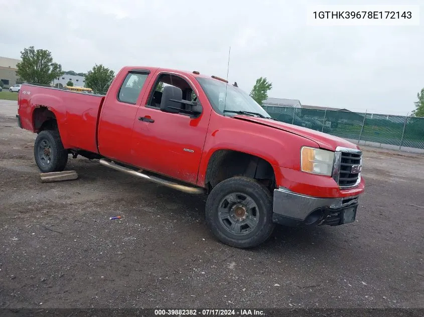 2008 GMC Sierra 3500Hd Work Truck VIN: 1GTHK39678E172143 Lot: 39882382