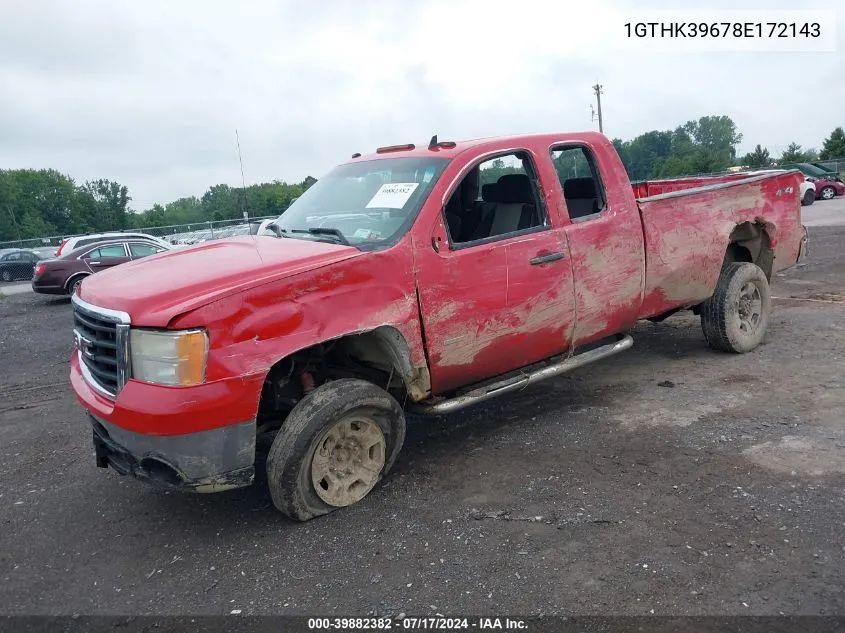 2008 GMC Sierra 3500Hd Work Truck VIN: 1GTHK39678E172143 Lot: 39882382