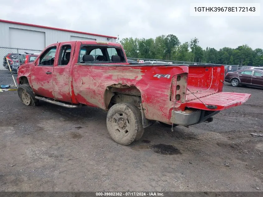 2008 GMC Sierra 3500Hd Work Truck VIN: 1GTHK39678E172143 Lot: 39882382