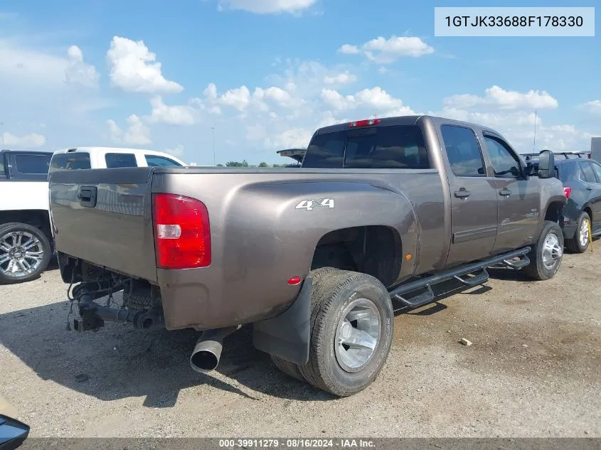 2008 GMC Sierra 3500Hd Sle2 VIN: 1GTJK33688F178330 Lot: 39911279