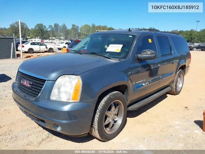 2008 GMC Yukon Xl 1500 Slt VIN: 1GKFC160X8J185912 Lot: 40436345