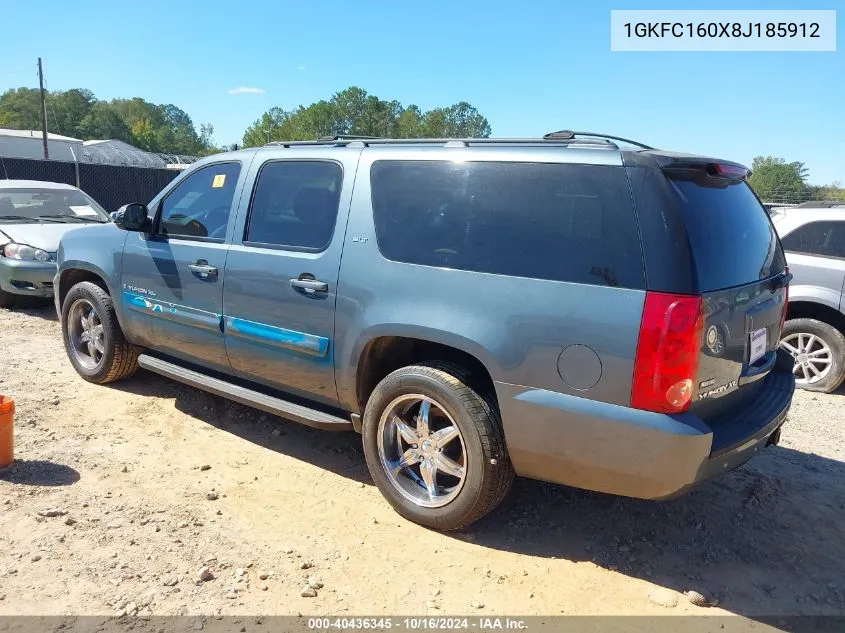 2008 GMC Yukon Xl 1500 Slt VIN: 1GKFC160X8J185912 Lot: 40436345