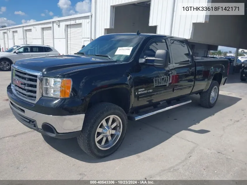 1GTHK33618F142171 2008 GMC Sierra 3500Hd Slt