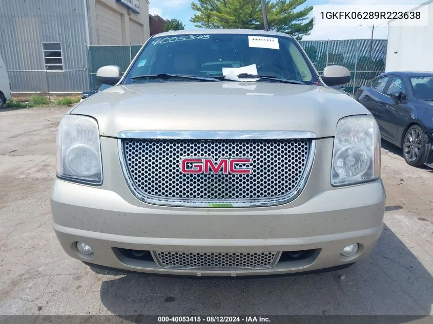 2009 GMC Yukon Xl 1500 Denali VIN: 1GKFK06289R223638 Lot: 40053415