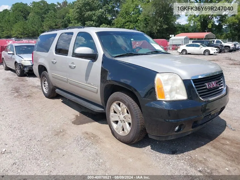 2009 GMC Yukon Xl 1500 Slt2 VIN: 1GKFK36Y69R247040 Lot: 40078521