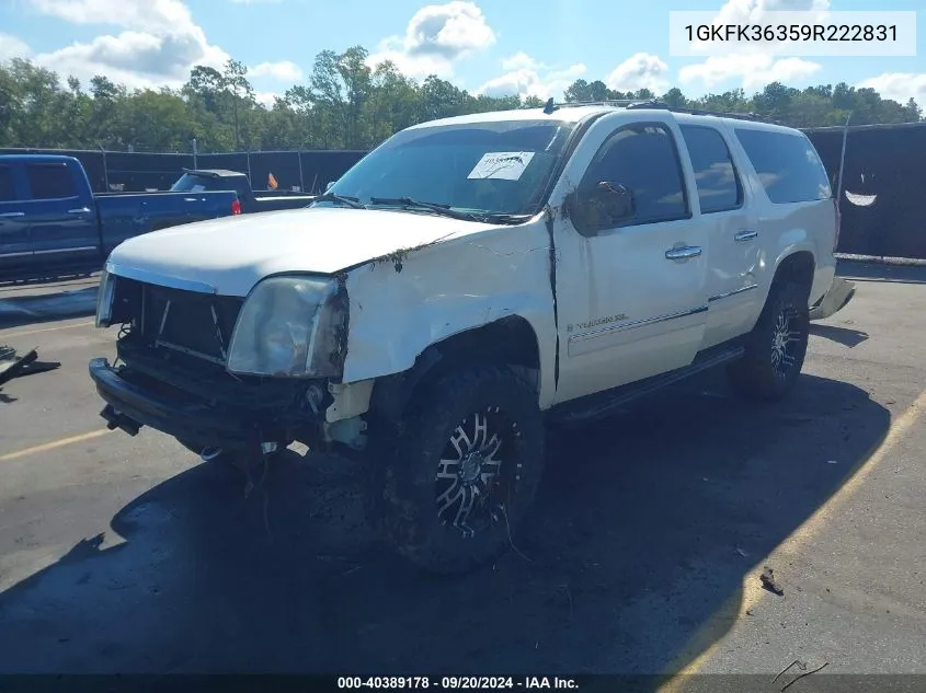 2009 GMC Yukon Xl 1500 Slt2 VIN: 1GKFK36359R222831 Lot: 40389178