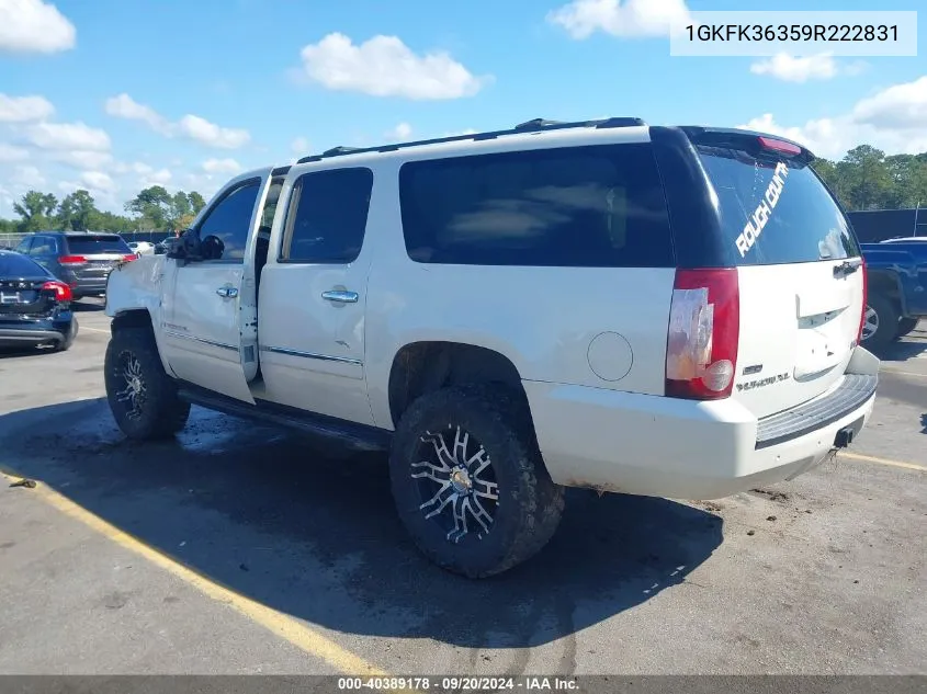 2009 GMC Yukon Xl 1500 Slt2 VIN: 1GKFK36359R222831 Lot: 40389178