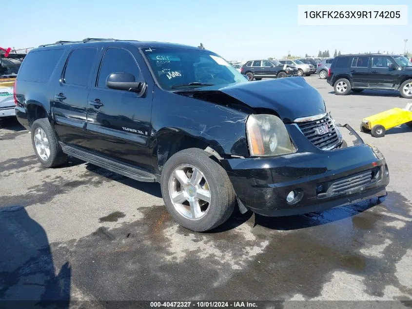 2009 GMC Yukon Xl 1500 Sle1 VIN: 1GKFK263X9R174205 Lot: 40472327