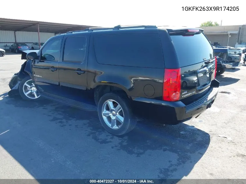 2009 GMC Yukon Xl 1500 Sle1 VIN: 1GKFK263X9R174205 Lot: 40472327