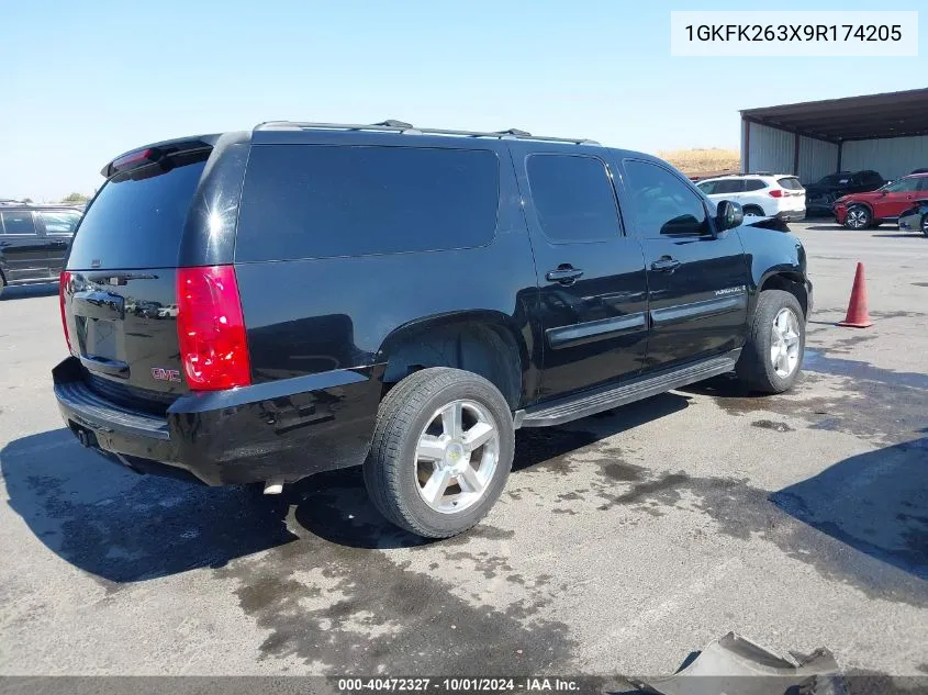 2009 GMC Yukon Xl 1500 Sle1 VIN: 1GKFK263X9R174205 Lot: 40472327