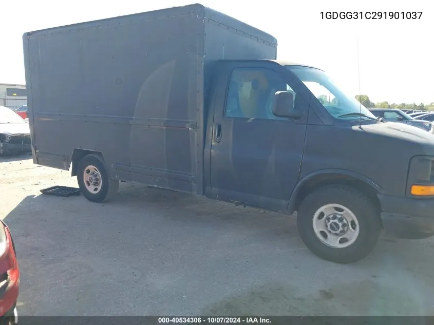 2009 GMC Savana Cutaway Work Van VIN: 1GDGG31C291901037 Lot: 40534306