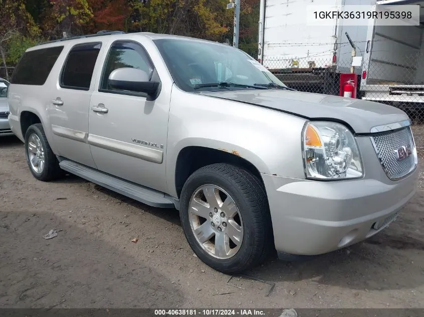 2009 GMC Yukon Xl 1500 Slt2 VIN: 1GKFK36319R195398 Lot: 40638181