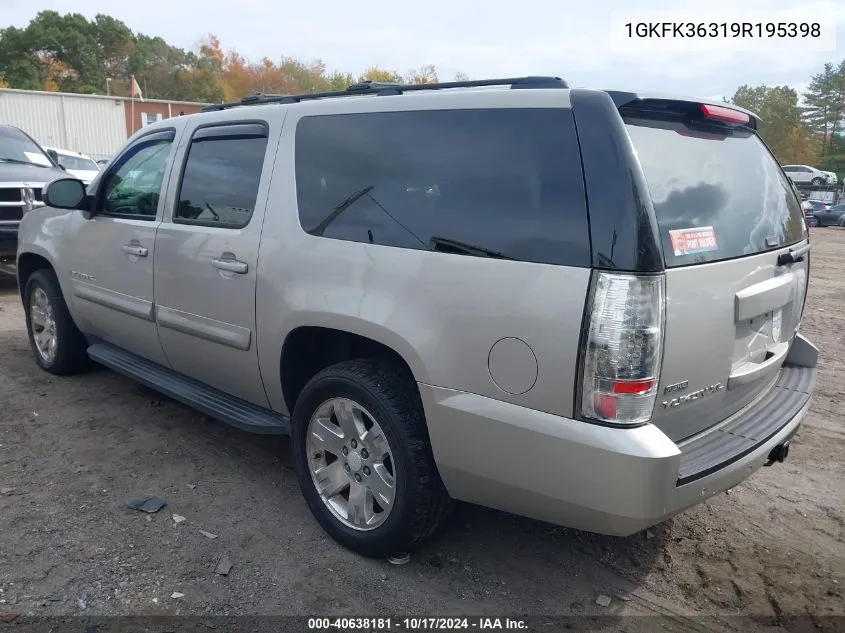 2009 GMC Yukon Xl 1500 Slt2 VIN: 1GKFK36319R195398 Lot: 40638181