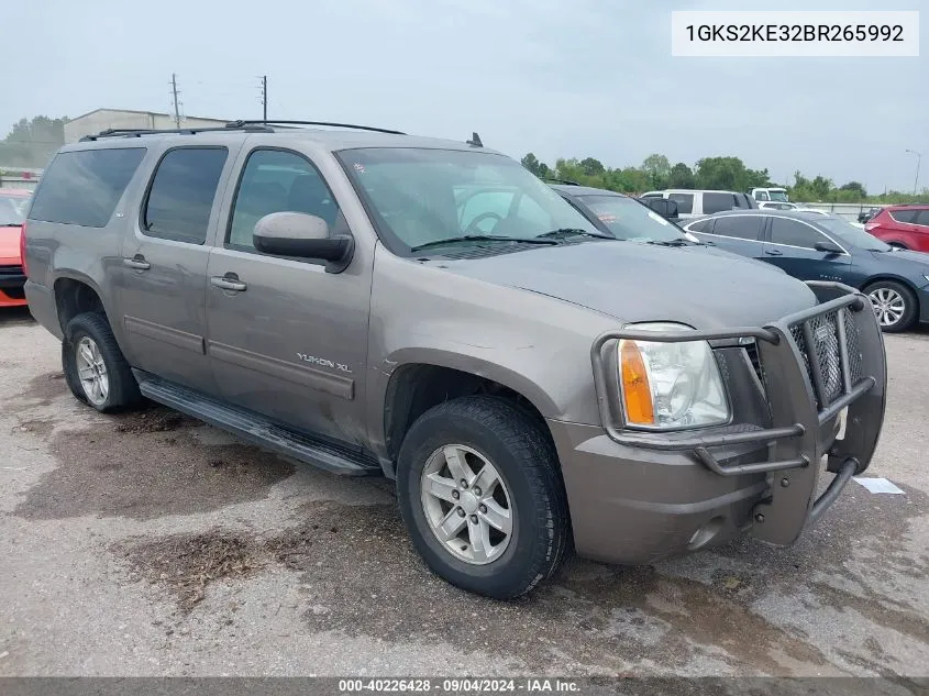 2011 GMC Yukon Xl 1500 Slt VIN: 1GKS2KE32BR265992 Lot: 40226428