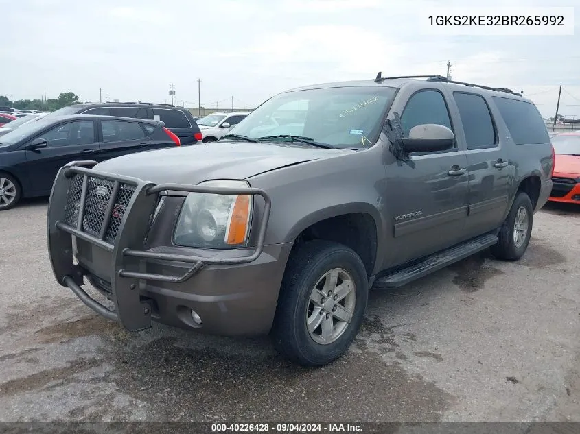 2011 GMC Yukon Xl 1500 Slt VIN: 1GKS2KE32BR265992 Lot: 40226428