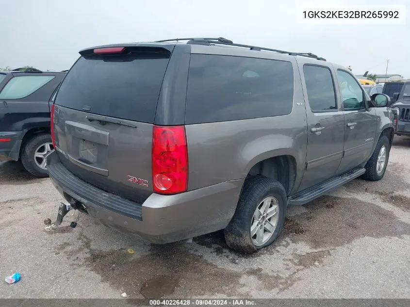 2011 GMC Yukon Xl 1500 Slt VIN: 1GKS2KE32BR265992 Lot: 40226428