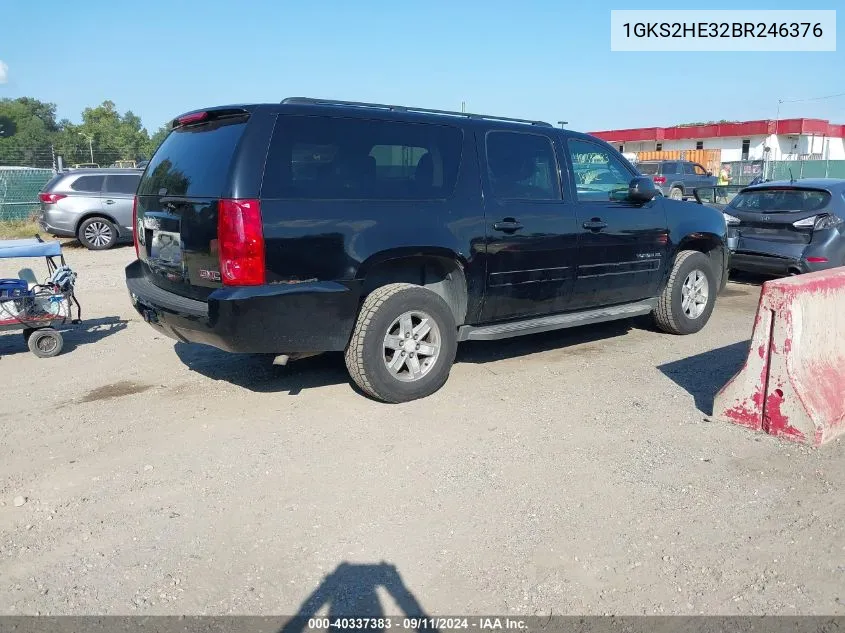 2011 GMC Yukon Xl 1500 Sle VIN: 1GKS2HE32BR246376 Lot: 40337383