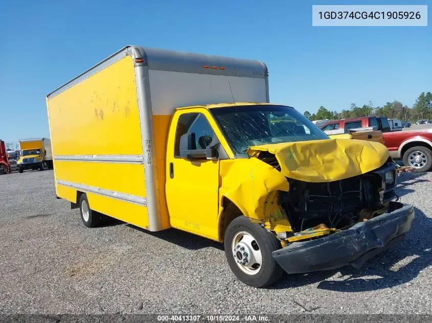 2012 GMC Savana Cutaway Work Van VIN: 1GD374CG4C1905926 Lot: 40413307