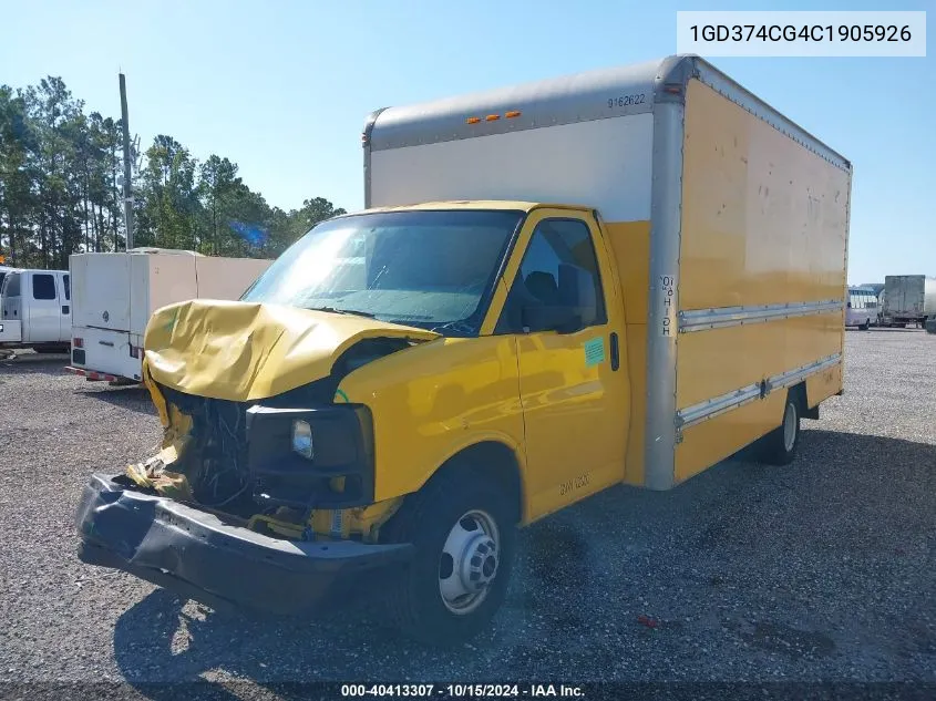 2012 GMC Savana Cutaway Work Van VIN: 1GD374CG4C1905926 Lot: 40413307