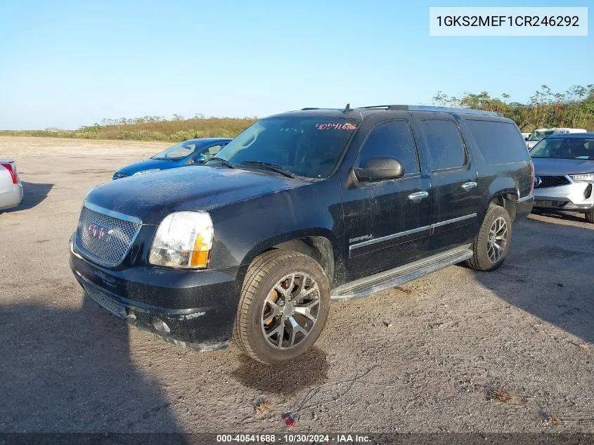 2012 GMC Yukon Xl 1500 Denali VIN: 1GKS2MEF1CR246292 Lot: 40541688