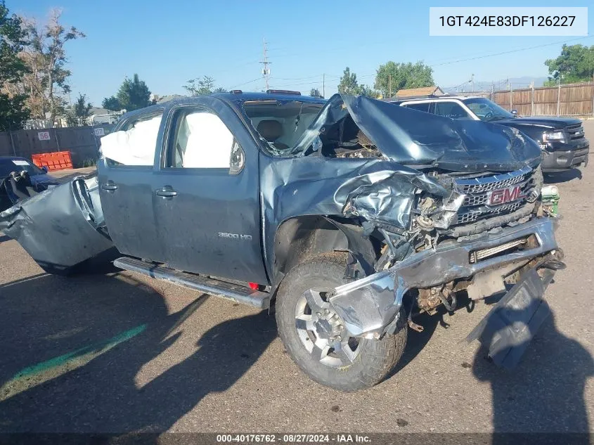 2013 GMC Sierra 3500Hd Slt VIN: 1GT424E83DF126227 Lot: 40176762