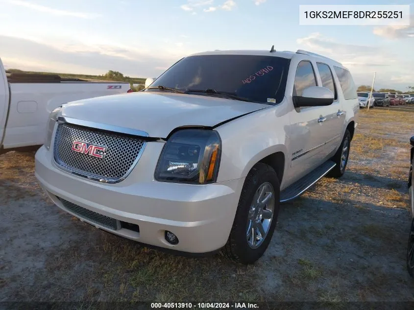 2013 GMC Yukon Xl 1500 Denali VIN: 1GKS2MEF8DR255251 Lot: 40513910