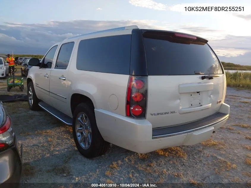 2013 GMC Yukon Xl 1500 Denali VIN: 1GKS2MEF8DR255251 Lot: 40513910