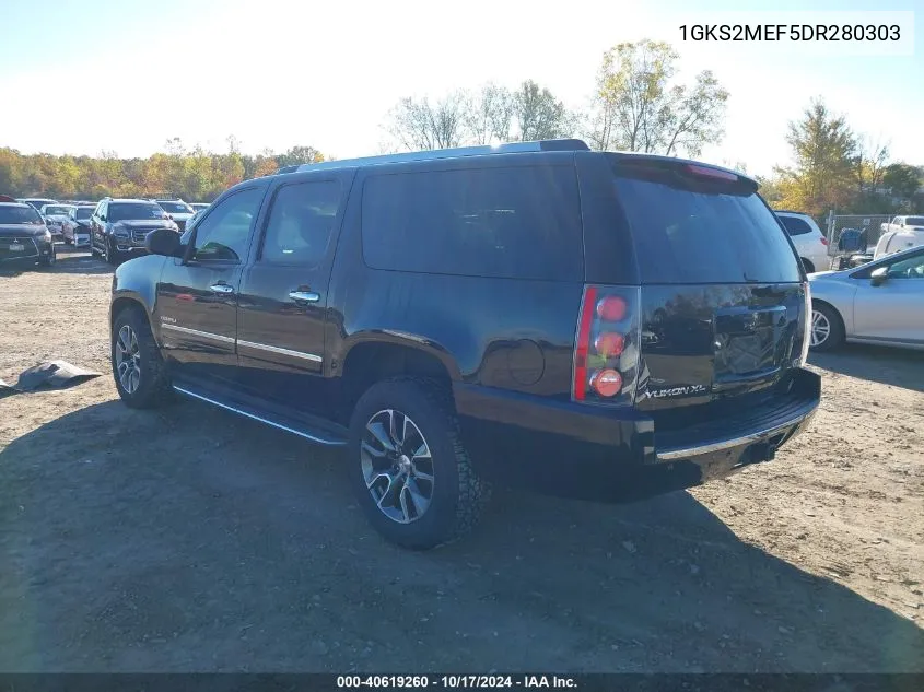 1GKS2MEF5DR280303 2013 GMC Yukon Xl 1500 Denali