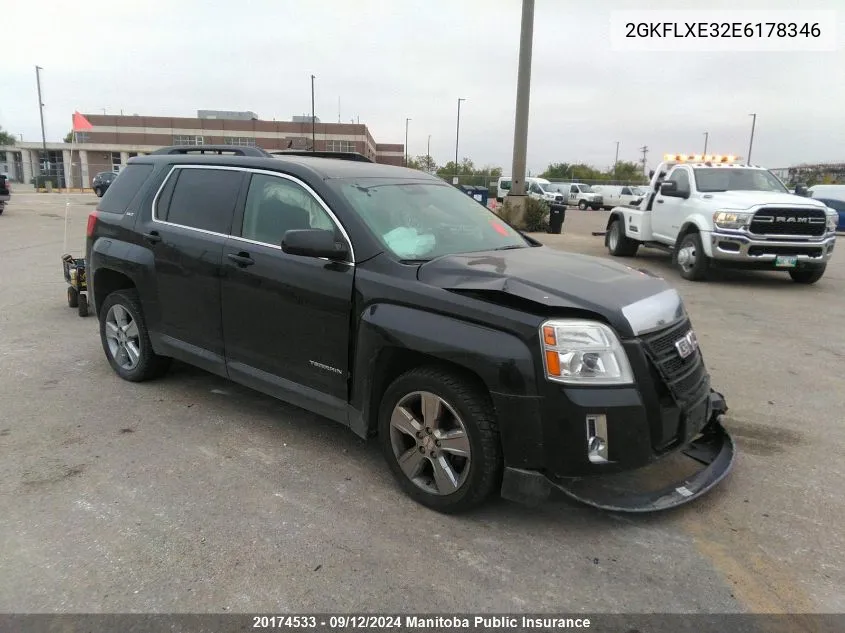 2014 GMC Terrain Slt V6 VIN: 2GKFLXE32E6178346 Lot: 20174533