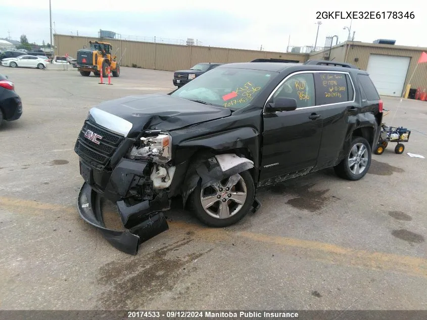 2GKFLXE32E6178346 2014 GMC Terrain Slt V6