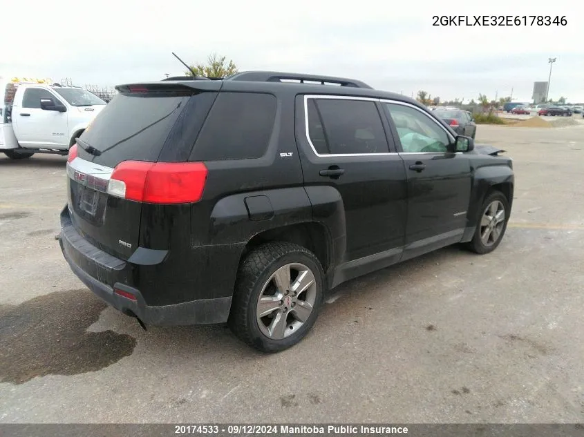 2014 GMC Terrain Slt V6 VIN: 2GKFLXE32E6178346 Lot: 20174533