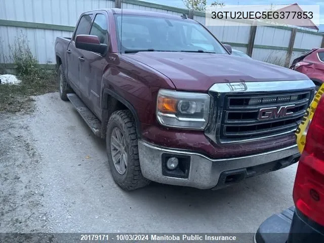 2014 GMC Sierra 1500 Sle Crew Cab VIN: 3GTU2UEC5EG377853 Lot: 20179171