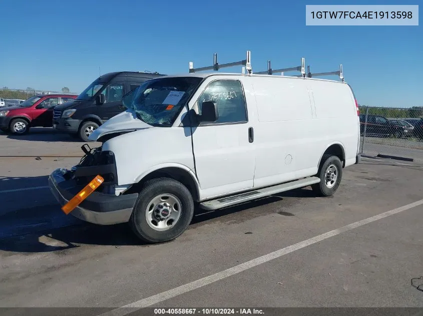 2014 GMC Savana 2500 Work Van VIN: 1GTW7FCA4E1913598 Lot: 40558667