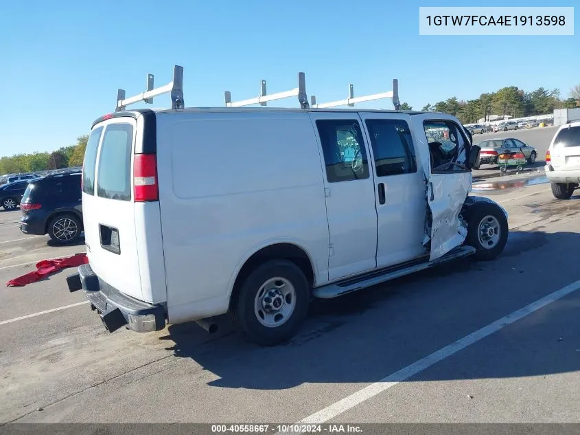 2014 GMC Savana 2500 Work Van VIN: 1GTW7FCA4E1913598 Lot: 40558667