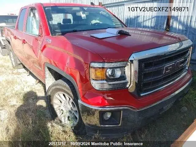 2015 GMC Sierra 1500 Sle Double Cab VIN: 1GTV2UECXFZ149871 Lot: 20173757