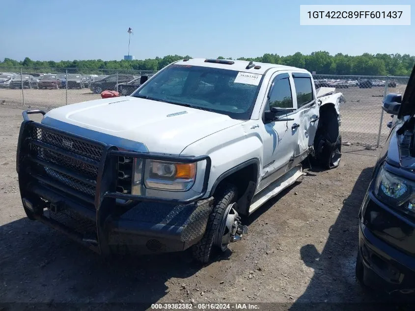 2015 GMC Sierra 3500Hd Sle VIN: 1GT422C89FF601437 Lot: 39382382