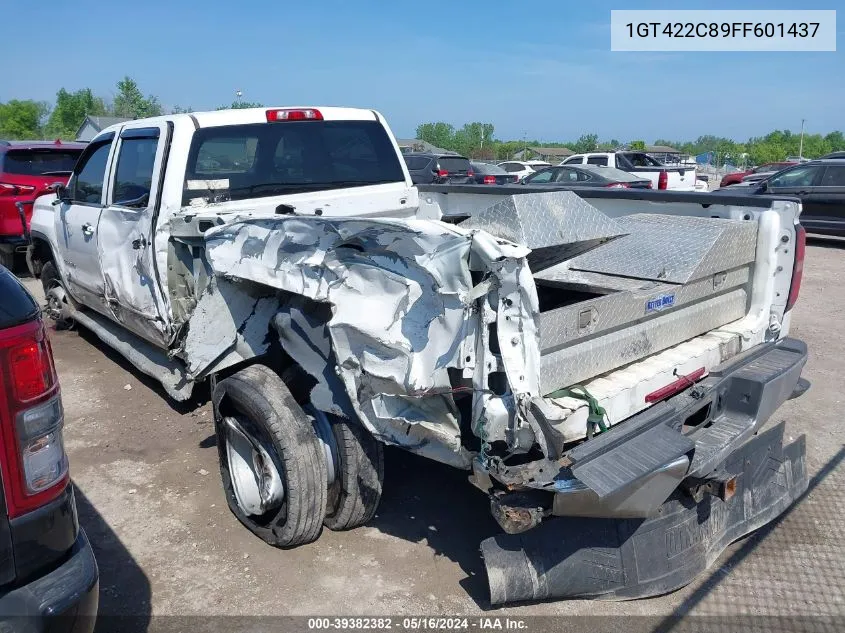 2015 GMC Sierra 3500Hd Sle VIN: 1GT422C89FF601437 Lot: 39382382