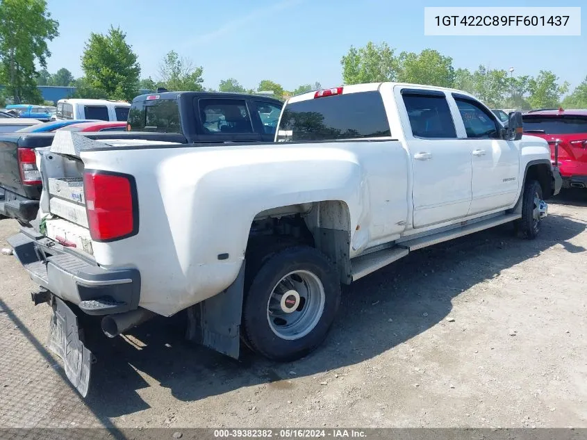 2015 GMC Sierra 3500Hd Sle VIN: 1GT422C89FF601437 Lot: 39382382