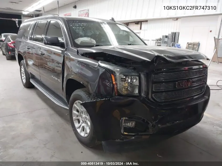 2015 GMC Yukon Xl 1500 Sle VIN: 1GKS1GKC2FR747310 Lot: 40513419