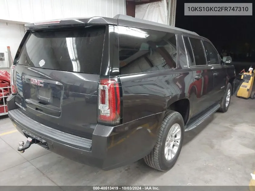 2015 GMC Yukon Xl 1500 Sle VIN: 1GKS1GKC2FR747310 Lot: 40513419