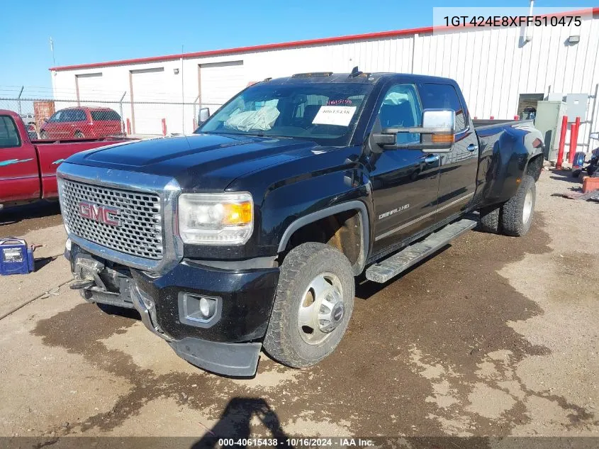 2015 GMC Sierra 3500Hd Denali VIN: 1GT424E8XFF510475 Lot: 40615438