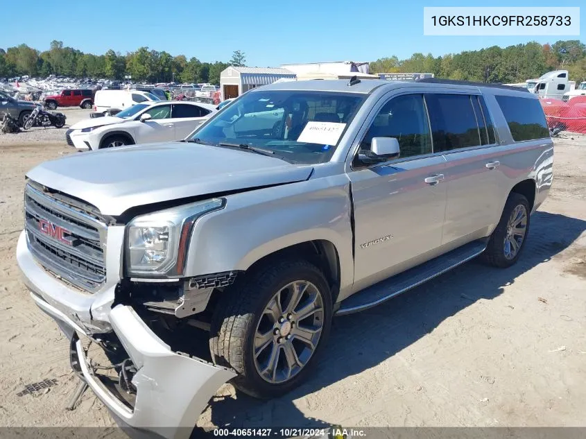 2015 GMC Yukon Xl 1500 Slt VIN: 1GKS1HKC9FR258733 Lot: 40651427